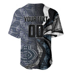 Personalised Carlton Baseball Jersey Trippy Psychedelic Abstract Art Mascot Football Fans