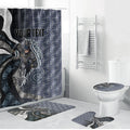 Personalised Carlton Bathroom Set Trippy Psychedelic Abstract Art Mascot Football Fans