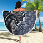 Personalised Carlton Beach Blanket Trippy Psychedelic Abstract Art Mascot Football Fans