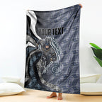 Personalised Carlton Blanket Trippy Psychedelic Abstract Art Mascot Football Fans