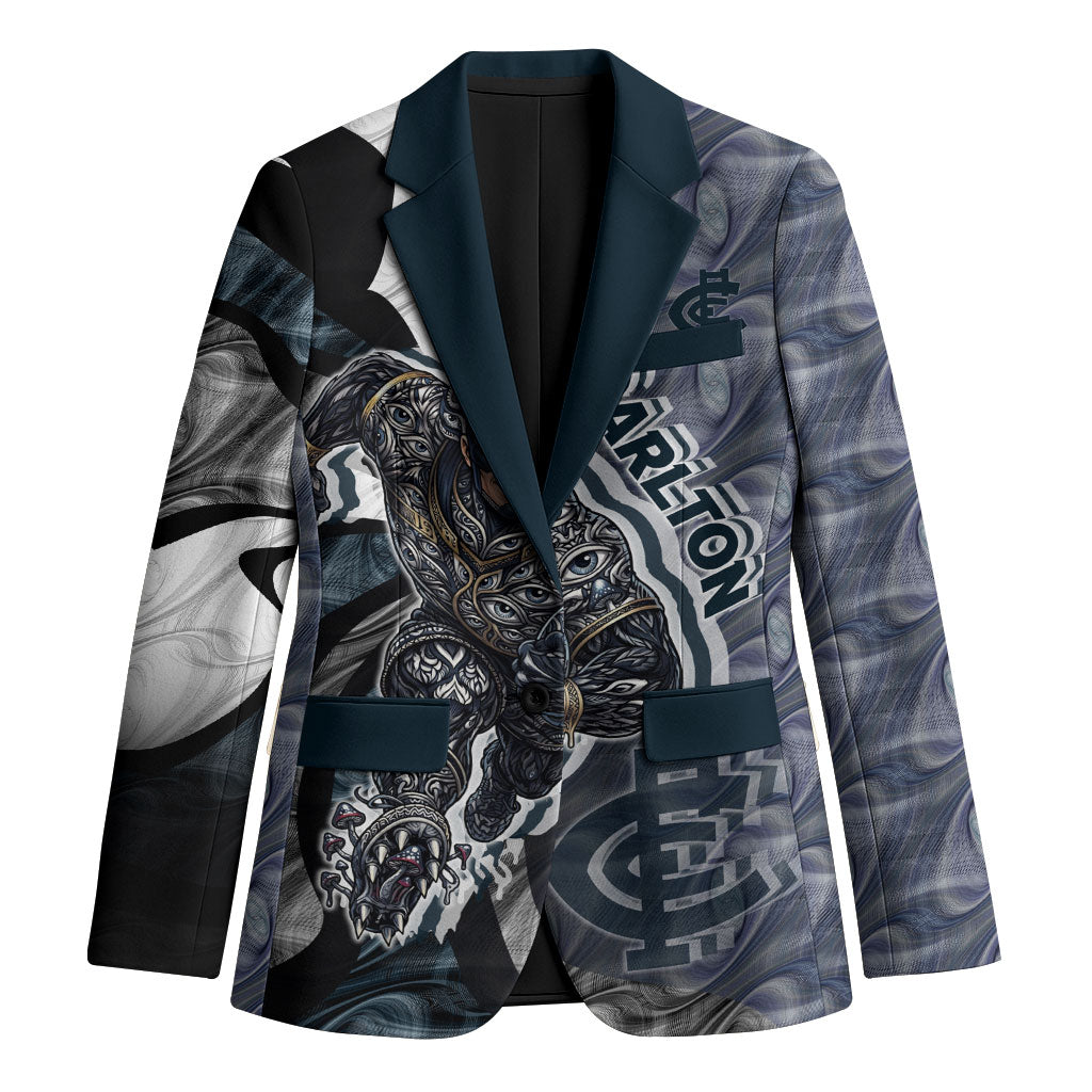 Personalised Carlton Blazer Trippy Psychedelic Abstract Art Mascot Football Fans