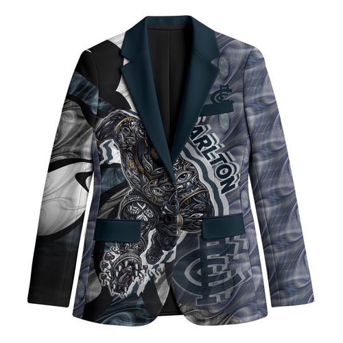 Personalised Carlton Blazer Trippy Psychedelic Abstract Art Mascot Football Fans