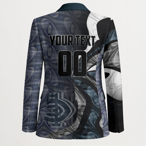Personalised Carlton Blazer Trippy Psychedelic Abstract Art Mascot Football Fans
