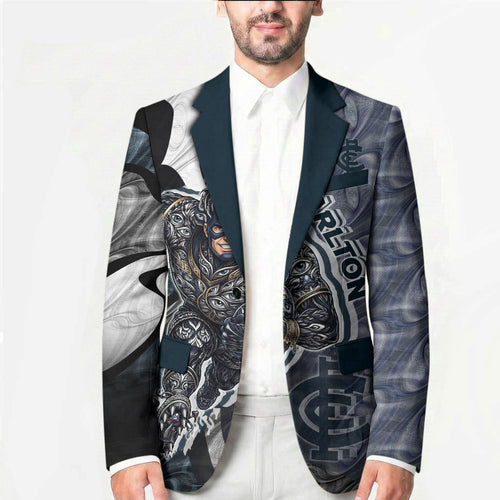 Personalised Carlton Blazer Trippy Psychedelic Abstract Art Mascot Football Fans