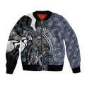 Personalised Carlton Bomber Jacket Trippy Psychedelic Abstract Art Mascot Football Fans