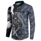 Personalised Carlton Button Sweatshirt Trippy Psychedelic Abstract Art Mascot Football Fans