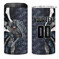 Personalised Carlton 4 in 1 Can Cooler Tumbler Trippy Psychedelic Abstract Art Mascot Football Fans