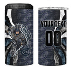 Personalised Carlton 4 in 1 Can Cooler Tumbler Trippy Psychedelic Abstract Art Mascot Football Fans