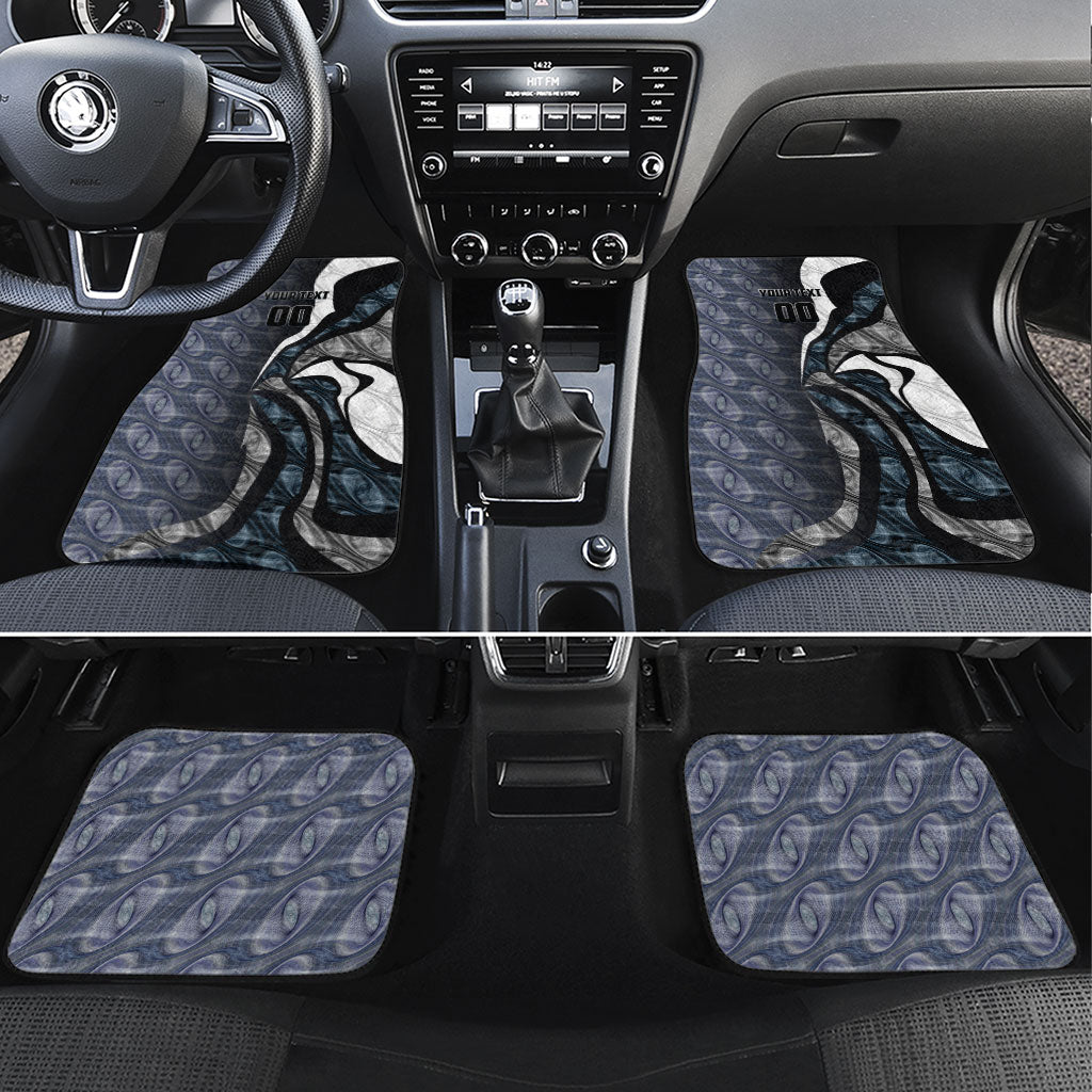 Personalised Carlton Car Mats Trippy Psychedelic Abstract Art Mascot Football Fans