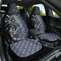 Personalised Carlton Car Seat Cover Trippy Psychedelic Abstract Art Mascot Football Fans
