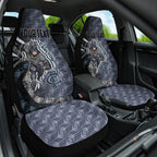 Personalised Carlton Car Seat Cover Trippy Psychedelic Abstract Art Mascot Football Fans