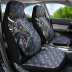 Personalised Carlton Car Seat Cover Trippy Psychedelic Abstract Art Mascot Football Fans