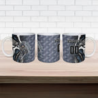 Personalised Carlton Ceramic Mug Trippy Psychedelic Abstract Art Mascot Football Fans