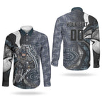 Personalised Carlton Couples Matching Summer Maxi Dress and Long Sleeve Button Shirt Trippy Psychedelic Abstract Art Mascot Football Fans