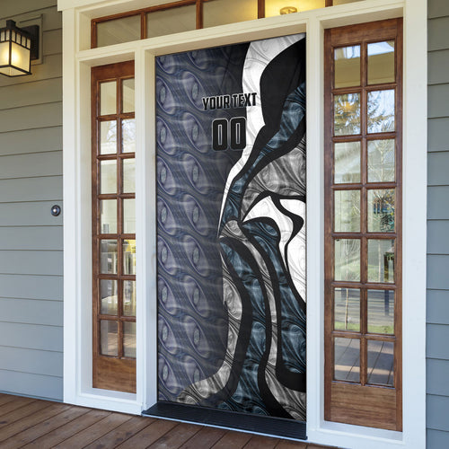 Personalised Carlton Door Cover Trippy Psychedelic Abstract Art Mascot Football Fans