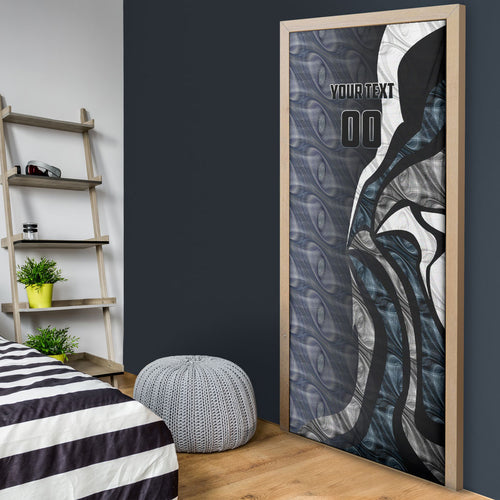 Personalised Carlton Door Cover Trippy Psychedelic Abstract Art Mascot Football Fans