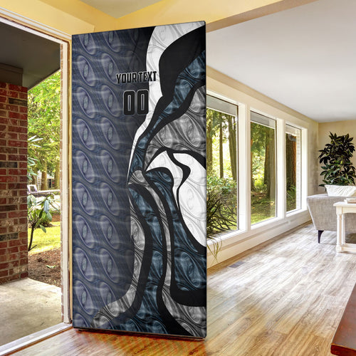 Personalised Carlton Door Cover Trippy Psychedelic Abstract Art Mascot Football Fans