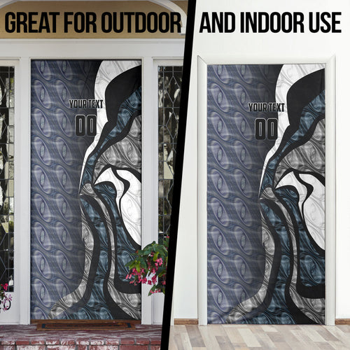 Personalised Carlton Door Cover Trippy Psychedelic Abstract Art Mascot Football Fans