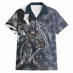 Personalised Carlton Hawaiian Shirt Trippy Psychedelic Abstract Art Mascot Football Fans