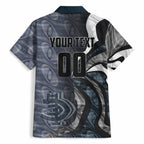 Personalised Carlton Hawaiian Shirt Trippy Psychedelic Abstract Art Mascot Football Fans