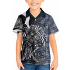 Personalised Carlton Hawaiian Shirt Trippy Psychedelic Abstract Art Mascot Football Fans