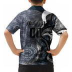 Personalised Carlton Hawaiian Shirt Trippy Psychedelic Abstract Art Mascot Football Fans