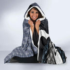 Personalised Carlton Hooded Blanket Trippy Psychedelic Abstract Art Mascot Football Fans