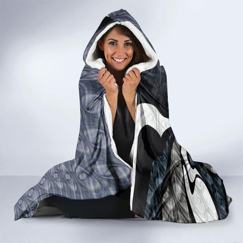 Personalised Carlton Hooded Blanket Trippy Psychedelic Abstract Art Mascot Football Fans