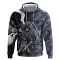 Personalised Carlton Hoodie Trippy Psychedelic Abstract Art Mascot Football Fans