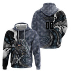 Personalised Carlton Hoodie Trippy Psychedelic Abstract Art Mascot Football Fans