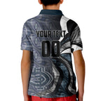 Personalised Carlton Kid Polo Shirt Trippy Psychedelic Abstract Art Mascot Football Fans