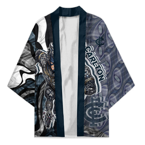Personalised Carlton Kimono Trippy Psychedelic Abstract Art Mascot Football Fans