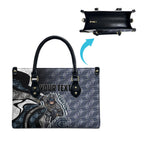 Personalised Carlton Leather Bag Trippy Psychedelic Abstract Art Mascot Football Fans