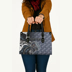 Personalised Carlton Leather Bag Trippy Psychedelic Abstract Art Mascot Football Fans
