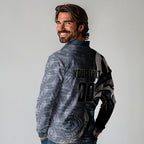 Personalised Carlton Long Sleeve Polo Shirt Trippy Psychedelic Abstract Art Mascot Football Fans