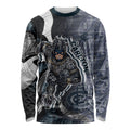 Personalised Carlton Long Sleeve Shirt Trippy Psychedelic Abstract Art Mascot Football Fans