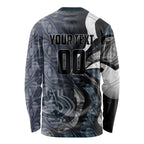 Personalised Carlton Long Sleeve Shirt Trippy Psychedelic Abstract Art Mascot Football Fans