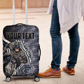 Personalised Carlton Luggage Cover Trippy Psychedelic Abstract Art Mascot Football Fans