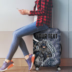 Personalised Carlton Luggage Cover Trippy Psychedelic Abstract Art Mascot Football Fans