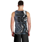 Personalised Carlton Men Tank Top Trippy Psychedelic Abstract Art Mascot Football Fans