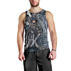 Personalised Carlton Men Tank Top Trippy Psychedelic Abstract Art Mascot Football Fans