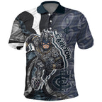Personalised Carlton Polo Shirt Trippy Psychedelic Abstract Art Mascot Football Fans