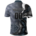 Personalised Carlton Polo Shirt Trippy Psychedelic Abstract Art Mascot Football Fans