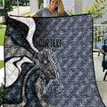 Personalised Carlton Quilt Trippy Psychedelic Abstract Art Mascot Football Fans