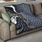 Personalised Carlton Quilt Trippy Psychedelic Abstract Art Mascot Football Fans