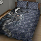Personalised Carlton Quilt Bed Set Trippy Psychedelic Abstract Art Mascot Football Fans