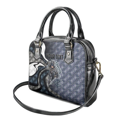 Personalised Carlton Shoulder Handbag Trippy Psychedelic Abstract Art Mascot Football Fans