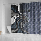 Personalised Carlton Shower Curtain Trippy Psychedelic Abstract Art Mascot Football Fans