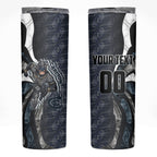 Personalised Carlton Skinny Tumbler Trippy Psychedelic Abstract Art Mascot Football Fans