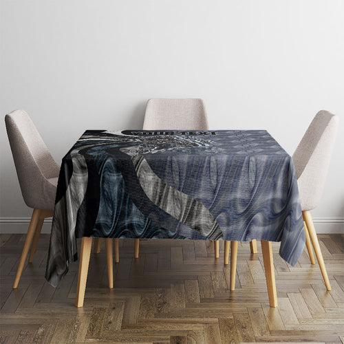 Personalised Carlton Tablecloth Trippy Psychedelic Abstract Art Mascot Football Fans
